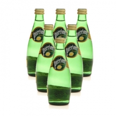 法国进口矿泉水 Perrier/巴黎水柠檬天然矿泉水330ml